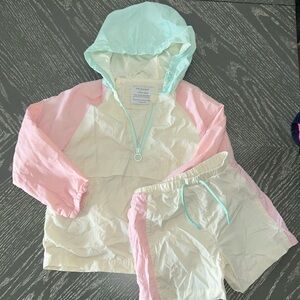 Overhead jacket and shorts